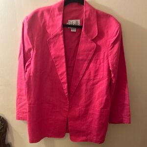 65) Pink Women’s Rafaella Blazer style jacket size 10